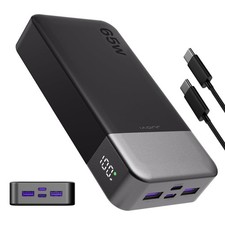 JUOVI Power Bank 20000mAh 65W Fast Charging Portable External Battery Backup PD picture