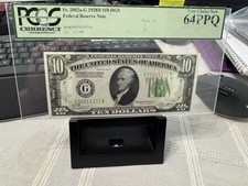 1928B $10 DGS Federal Reserve Note (Chicago) Fr. 2002a-G PCGS 64PPQ Choice New picture