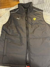 PUMA Scuderia Ferrari Race MT7 Vest Men’s Large Black Full Zip 627042 01 picture