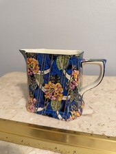 Royal Winton/Grimwades England Blue Floral Chintz Ceramic Pitcher  picture
