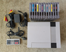 Original Nintendo NES System Console Bundle W/ Cords & Controller and 13 games picture