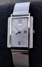 RARE Vintage ROYCE ESKA  17 Jewel Wrist Watch Rhodium Plated picture