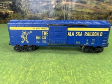 LIONEL POSTWAR 6464-825 THE ALASKA RAILROAD BOXCAR (Painted Grey Mold) picture