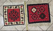 PAIR OF HANDWOVEN MIDDLE EASTERN KILIM / FLATWEAVE TEXTILES  picture