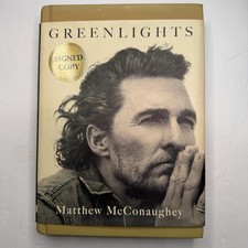 Matthew McConaughey Greenlights Signed Hardcover Green Ink Dust Jacket picture