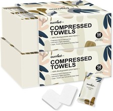 Ourmed Life Compressed Towel, Disposable Washcloths, 12 x 10 In, 112 Count | picture