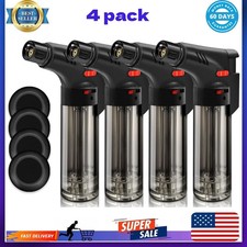 4 Pack Eagle Jet Torch Gun Lighter Adjustable Flame Windproof Butane Refillable picture