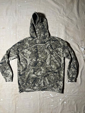 CSG Men’s Pullover Hoodie Gray Camouflage Fleece Long Sleeve Relaxed Fit M picture