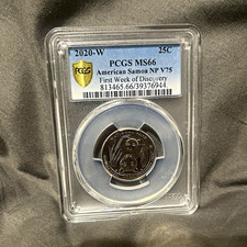 2020-W America the Beautiful 25C American Samoa V75 PCGS MS66 picture