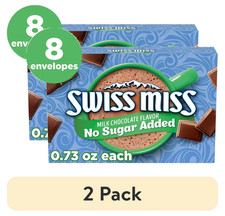 (2 pack) Swiss Miss No Sugar Added Milk Chocolate Flavored Hot Cocoa Mix, 0.73oz picture