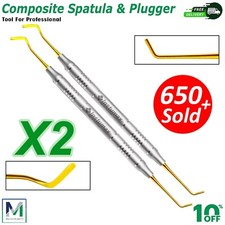FILLING INSTRUMENTS ANTERIOR PLASTIC COMPOSITE DENTAL TITANIUM TOOLS *SET OF 2* picture