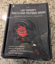 Pursonic 3-in-1 LED Therapy Scalp & Hair Treatment Brush Black picture