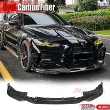 Real Carbon Fiber Front Bumper Lip Splitter For BMW G22 G23 M440i M-Sport 21-25 picture