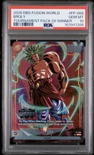 2026 DBS Fusion World Broly Promo #FP-066 Tournament Pack 09 Winner PSA 10 MINT picture