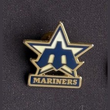 Vintage 1988 Seattle Mariners MLB Enamel Lapel Hat Pin NOS Sealed in Bag picture