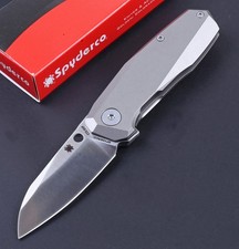 New Titanium Handle D2 Stainless Steel Ball Bearing Flipper Pocket Folding Knife picture