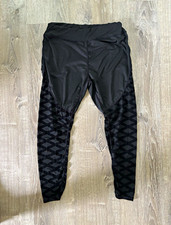 SHEIN Women’s Black Geometric Pattern Ankle Leggings Size XL Regular picture