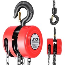VEVOR Hand Chain Hoist 2200 lbs Capacity 8 ft Manual Chain Block with G70 Chain picture