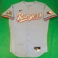 Authentic Isiah Kiner-Falefa #9 Team Issued 2020 Texas Rangers Nike Jersey 46 picture