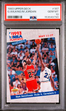1993-94 Upper Deck NBA Playoffs Highlights Michael Jordan #187 PSA 10 Gem Mint picture