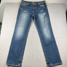 Buckle BKE Seth Straight Fit Jeans Stretch Denim 38XXL Mens 38x37 Blue Pants picture