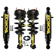 Monroe Set of 4 Front Suspension Struts & Rear Max Air Shocks For Chevrolet GMC picture
