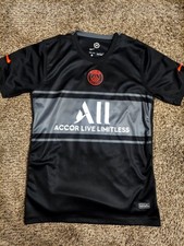 Nike Dri-FIT ADV PSG 2021-22 Third Jersey - Messi #30 Black Kit (Size M) picture