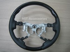For Toyota TUNDRA 2nd Gen. 2007-2013 Black Piano genuine leather steering wheel picture