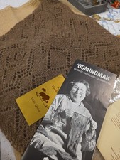 Authentic Vintage Qiviuk 100% Musk Ox Oomingmak scarf, Handknit Alaskan  Co-op picture