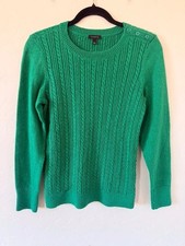 Talbots Cable-knit Crew Neck Sweater Size S picture