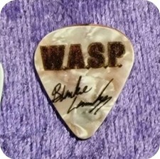🎸🔥 Guitar Pick W.a.s.p. Kfd Wasp Blackie Lawless Chris Holmes Concert Replica picture