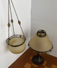 PartyLite Hanging Lamp & Tealight Lamp PARIS RETRO  (Lot of 2)  P7674  P7798 NEW picture