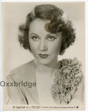 Fay Wray Doctor X 1932 Horror Film First National Original Portrait Photo J5587 picture