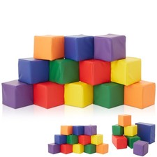 Toddler Foam Building Block Sets for Kids, Soft Play Colorful Stacking Cubes picture