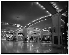 Photo:Cleveland Ohio Terminal Tower 1930s Center Concourse Interior Photo picture