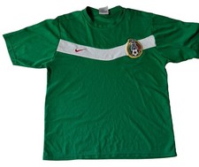 Vtg 2003 2004 2005 Nike Mexico Soccer Jersey Mens Large L Green Total 90 T90 Kit picture