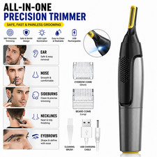 2025 NEW Nose Ear Face Neck Eyebrow Hair Mustache Beard Trimmer Shaver Clippers picture