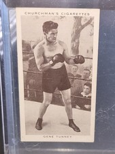 1938 Churchman's Cigarettes #35 Gene Tunney Vintage Boxing Card 💥💥💥 picture