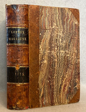 Antique American Revolution Book London Magazine Gentleman's Intelligencer 1775 picture