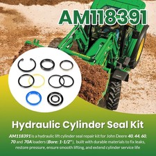 AM118391 Cylinder Seal Kit for John Deere 40 44 60 70 70A Loaders 1-1/2” Bore picture