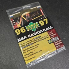 1996-97 UPPER DECK CC BASKETBALL CARD PACK BRYANT ROOKIE JORDAN GOLD?+KOBE PRIZM picture