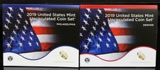 2019 P&D US Mint Set Sealed Unc in Envelopes  20 Coins OGP #1220 picture