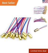 Versatile 5V 650nm Red Dot Laser Diode - 10pcs Set Perfect for DIY Projects picture