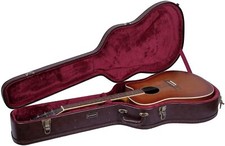 Crossrock Acoustic Dreadnought Guitar Case, Vintage Arch-top Wooden Hardshell picture