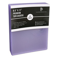 Platinum Protectors 8.5x11 Toploaders Premium Photo Plastic Rigid Holders picture