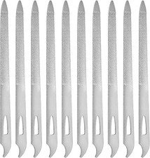 10 PCS Stainless Steel Double-Sided Metal Nail Files for Fingernails & Toenails picture