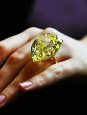 Huge 7CT Genuine Pear Shape Citrine Solitaire Jewelry Ring 14K White Gold Finish picture