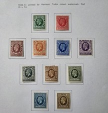 GB KING GEORGE V 1934-36 SET OF 11 M/MINT  picture