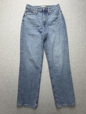 Madewell Curvy Perfect Vintage Straight Jean Womens 28 Blue Med Wash High Rise picture