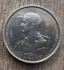 Hungary 1943 5 Pengő Coin - Magyar Kiralysag Coat of Arms . UNCIRCULATED picture
